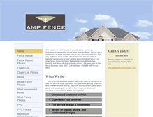 Tablet Screenshot of ampfence.com